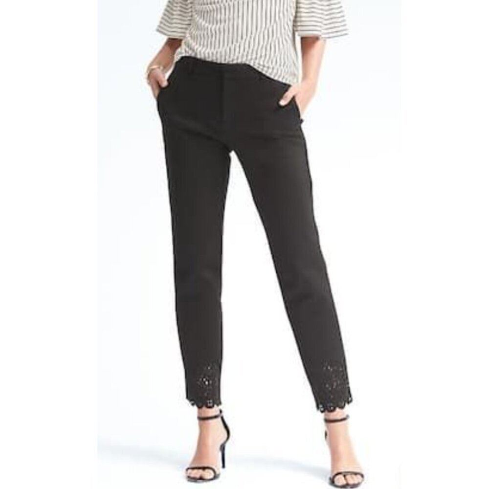 Banana Republic Ryan-Fit Laser-Cut Pant, size 10L